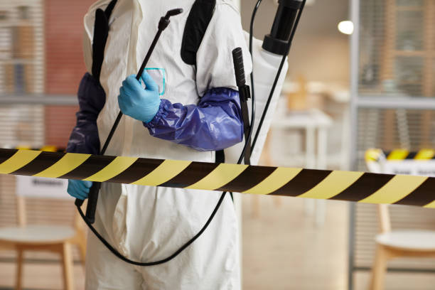 Professional Biohazard Cleanup technician working in Worthington, IN